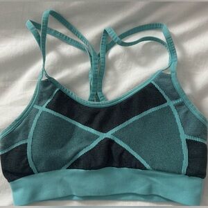 Champion Teal and Black Sports Bra